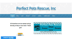 Desktop Screenshot of perfectpetsrescue.org